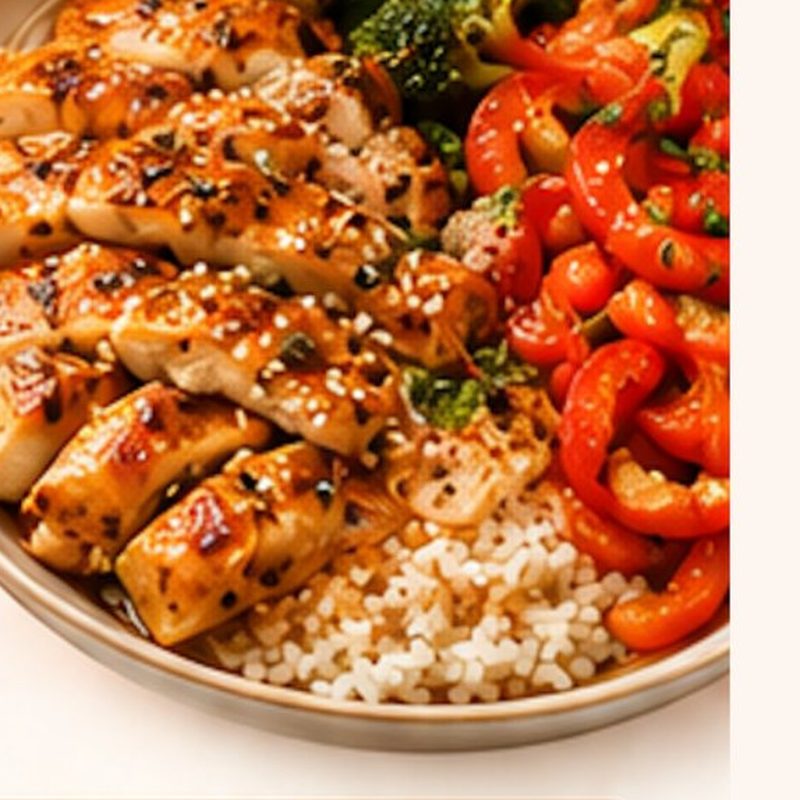 Honey Garlic Chicken Bowl